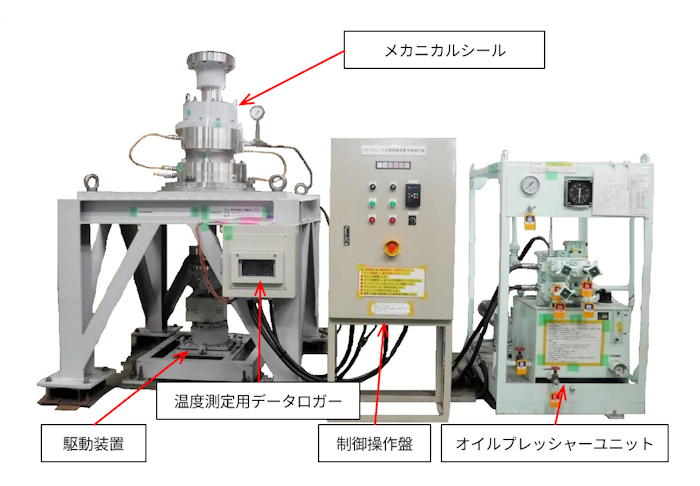 メカニカルシール用回転試験装置