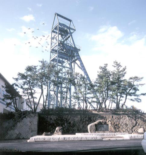 Okinoyama Train Shaft Stone Wall present