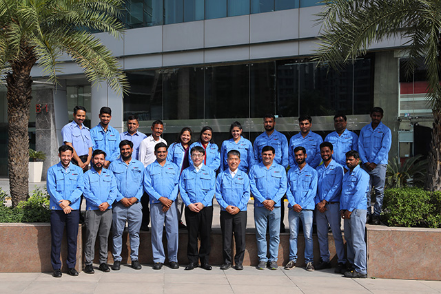 Group photo of UBE MACHINERY INDIA PRIVATE LIMITED.