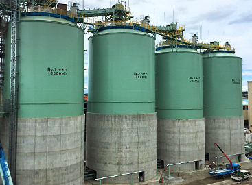 Coal-biomass combined storage silo