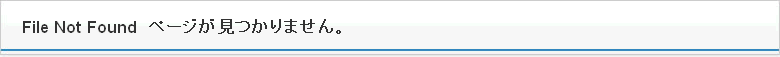 File Not Found